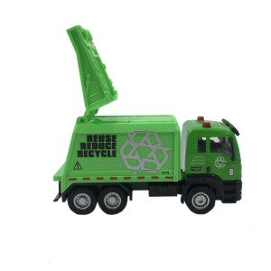 Metal Kabinli Die-Cast Çek Bırak 12cm Çöp Kamyonu Model Oyuncak Seri Koleksiyon Oyuncak Model Kamyon