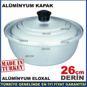 1. KALİTE ELOKSAL KAPLAMALI ALÜMİNYUM TENCERE 26cm