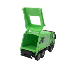 Metal Kabinli Die-Cast Çek Bırak 12cm Çöp Kamyonu Model Oyuncak Seri Koleksiyon Oyuncak Model Kamyon