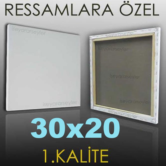 RESSAMLARA ÖZEL BOŞ RESİM TUVALİ HAZIRTUAL 30x20