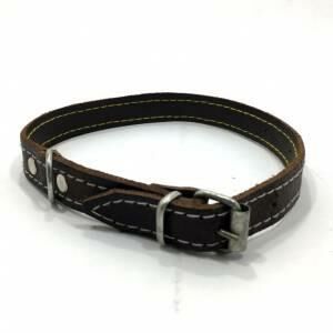 Gerçek Yumuşak Deriden Köpek Tasması 53cm Hayvan Tasması Orta Boy