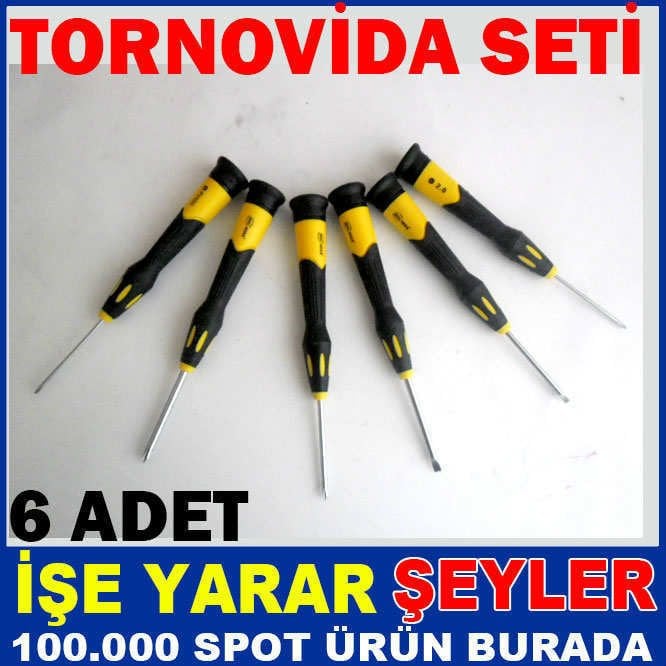 KALİTELİ 6'LI TORNAVİDA VE SETLERİ