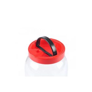 Pratik Kullanışlı Kırmızı Kavanoz Kapağı Plastik 10 cm (3 Adet)