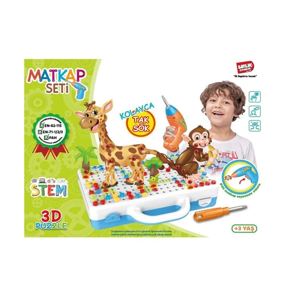 Eğitici Matkap Seti Hayvanlar