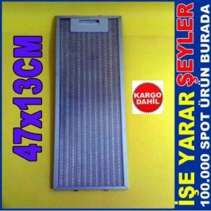 ANKASTRE ASPİRATÖR ALÜMİNYUM KARTUŞ FİLTRE 47x13