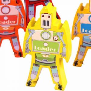 ER064 Ahşap Robot Denge Oyunu Algı ve Zeka Geliştirici Oyuncaklar