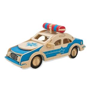 ER020 Eğitici 3D Ahşap Polis Arabası Maketi