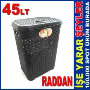 Raddan Görünümlü 45 Lt Banyo Çamaşır Sepeti