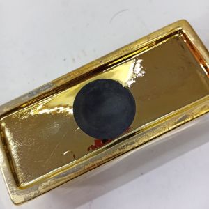 Krom Kaplama Gold Külçe Altın Görünümlü Gold Yeni Dizayn Kumbara 15x4 cm