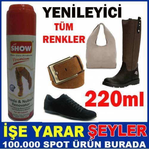 Tüm Renkler Süet-Nubuk Deri Yenileyici Sprey
