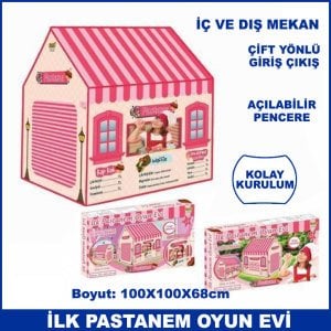 İlk Pastanem Oyun Evi - İç ve Dış Mekana Uygun - Kolay Kurulum