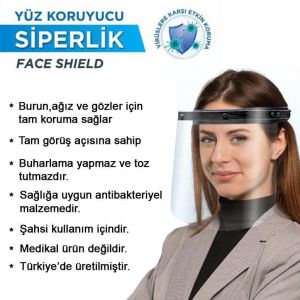 3 Takım Full Koruyucu Yedekli Siperlik Set TOPLAM 6 ADET  Koruyucu Camla Kişisel Sağlıklı Yaşam Ürünü