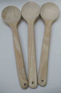 Ahşap Büyük Boy Gürgen Tahta Kaşık 35 Cm El Yapımı