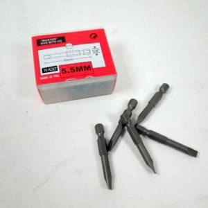10 Adet 50mm Master Düz Şarjlı Matkap İçin Tornavida Bit Uç 5.5mm