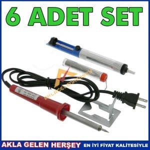 6LI SET STANDLI YEDEK UÇLU LEHİMLEME SETİ