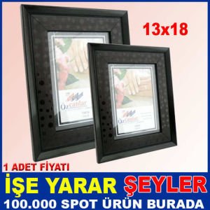 AHŞAP GÖRÜNÜMLÜ PUANTİYELİ RESİM ÇERÇEVESİ