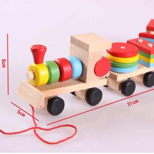 ER173 Eğitici Ahşap Geometri Tren Ahşap Seti