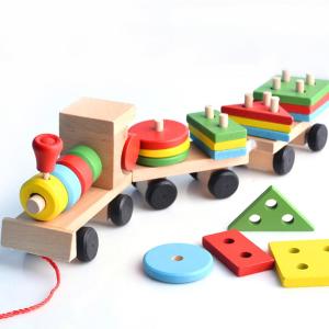 ER173 Eğitici Ahşap Geometri Tren Ahşap Seti
