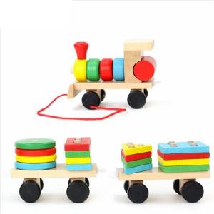 ER173 Eğitici Ahşap Geometri Tren Ahşap Seti