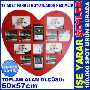 KALP MODEL 13'LÜ YATAY VE DİKEY ÇOKLU ÇERÇEVE KD