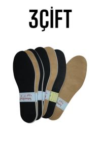 3 Çift Yazlık ve Kışlık Soft Ayakkabı Tabanlığı Terletmez,Kokutmaz Üşütmez Sağlıklı Ayakkabı Astarı