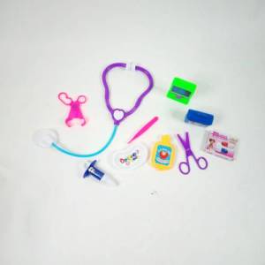 10 Parça Kartelalı Doktor Seti Oyuncağı - Eğitici Meslek Oyuncakları