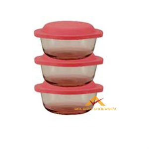 400 ml RENKLİ PLASTİK KAPAKLI CAM SAKLAMA KABI