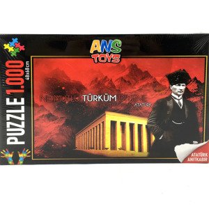 1000Parça Atatürk Anıtkabir Temalı Puzzle 48x68cm Yetişkin Yapboz