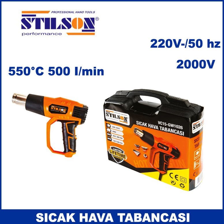 Stilson VC15-GW1026 Sıcak Hava Tabancası 1. Kalite ve Dayanıklı