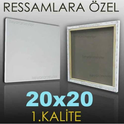 RESSAMLARA ÖZEL BOŞ RESİM TUVALİ HAZIRTUAL 20x20