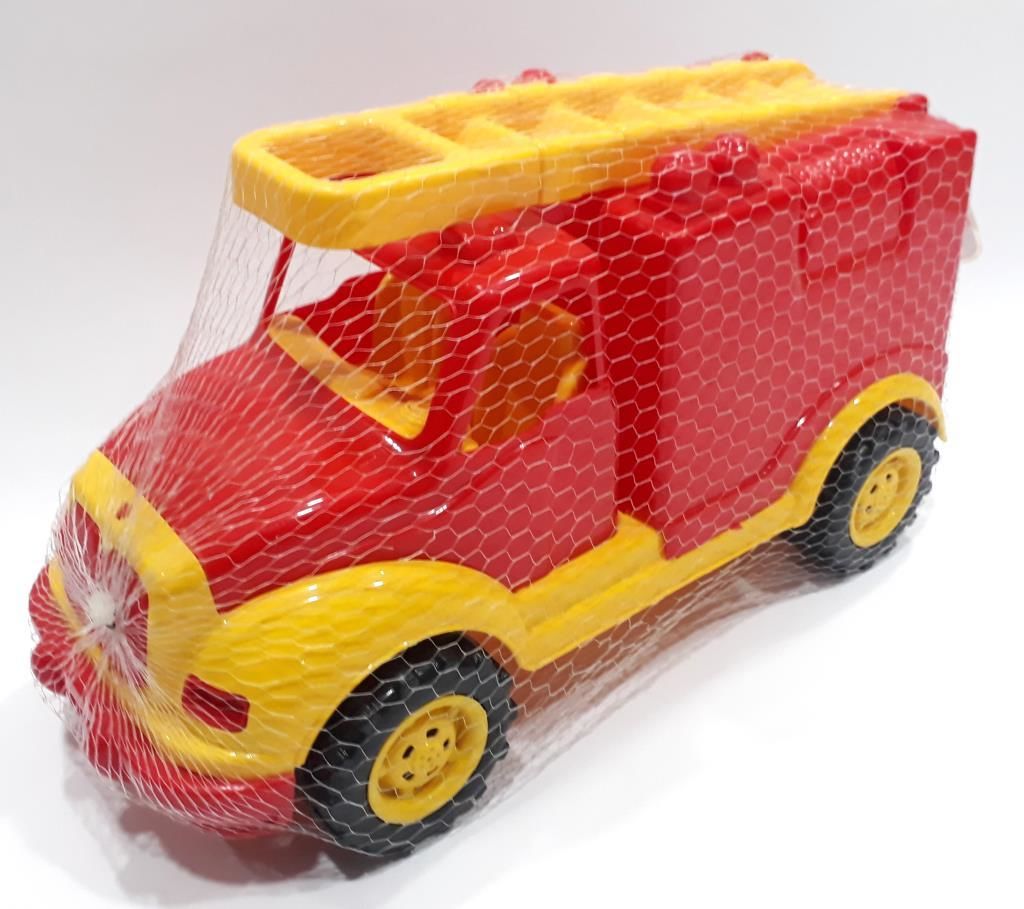 41x23x19cm Ebatta Kırmızı Fonksiyonsuz Oyuncak Merdivenli İtfaiye