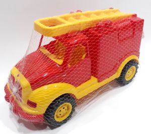 41x23x19cm Ebatta Kırmızı Fonksiyonsuz Oyuncak Merdivenli İtfaiye