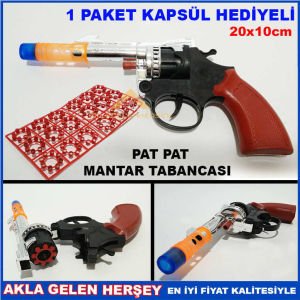 KAPSÜL HEDİYELİ 8'li PAT PAT MANTAR TABANCASI