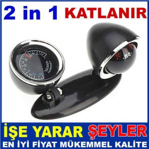 BİSİKLET VE MOTORSİKLET İÇİN PUSULA TERMOMETRE