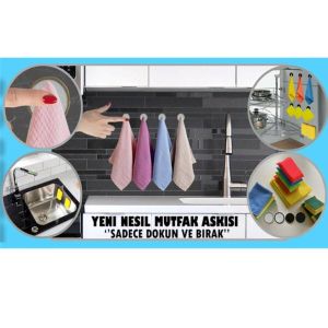 Pratik Dokun ve Bırak Beztut 2'li Mutfak Bez, Havlu, Sünger Tutacağı