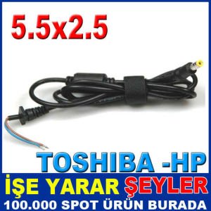TOSHIBA 5.5x2.5 CAK105 LEPTOP ADAPTÖR KABLOSU