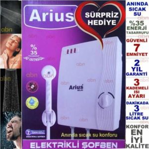 ÖZEL HEDİYELİ ŞOHBEN 7 EMNİYETLİ %35 TASARRUFLU ELEKTRİKLİ ŞOFBEN ANİ SU ISITICI BANYO ŞOHBEN