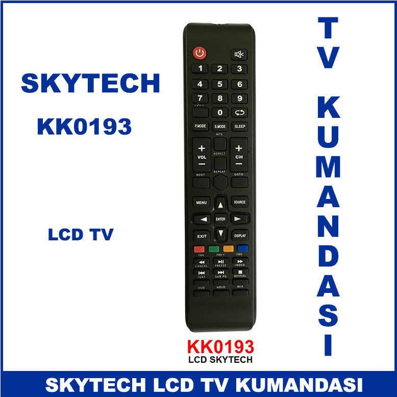 Skyteck LCD tv Kumandası KK0193 -Televizyon Kumandası