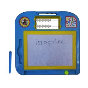 28x28 cm Abaküslü Özel Kalemli Silinebilen Manyetik Yazı Tahtası