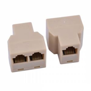 1 adet RJ45 8 Pin 1 Giriş 2 Çıkış Eternet Çoklayıcı Adaptör Bakır iletken Ara Aparat 2 Port Adaptör