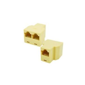 1 adet RJ45 8 Pin 1 Giriş 2 Çıkış Eternet Çoklayıcı Adaptör Bakır iletken Ara Aparat 2 Port Adaptör