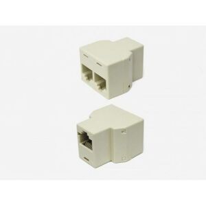 2 adet RJ45 8 Pin 1 Giriş 2 Çıkış Eternet Çoklayıcı Adaptör Bakır iletken Ara Aparat 2 Port Adaptör