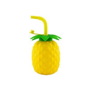 Sarı Ananas Görünümlü Pipetli Suluk 750 ml