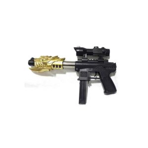 34 cm Uzunluğunda Boncuklu Atan Metal Namlulu Oyuncak Tabanca Tec-9