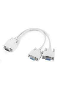VGA 2'li Çoklayıcı Y Splitter kablo 1 erkek 2 dişi
