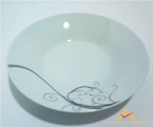 18CM LÜX KALİTELİ PORSELEN DESENLİ YEMEK TABAĞI