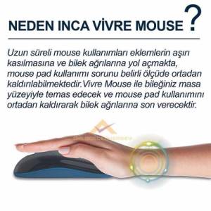 Inca Vivre Her Yüzeyde Çalışabilen Incatrack Ergonomik Wıreless Kablosuz Optic Mouse Fare