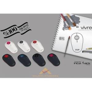 Inca Vivre Her Yüzeyde Çalışabilen Incatrack Ergonomik Wıreless Kablosuz Optic Mouse Fare