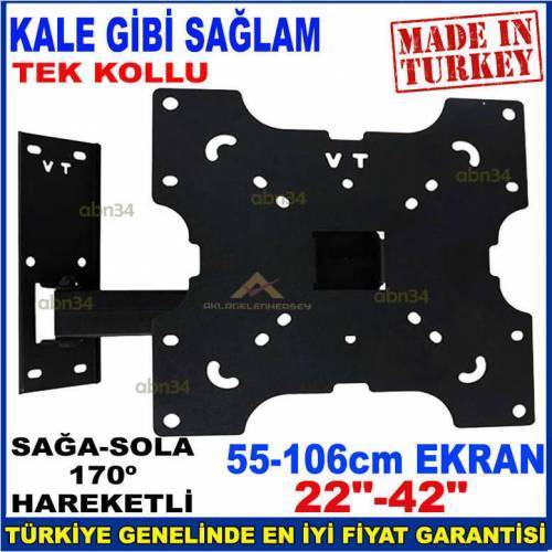 Led Tv-Lcd Televizyonlar İçin Tek Kollu Hareketli Katlanabilir Tv Askı Aparatı Vt 321 Ht Pro