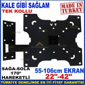 Led Tv-Lcd Televizyonlar İçin Tek Kollu Hareketli Katlanabilir Tv Askı Aparatı Vt 321 Ht Pro